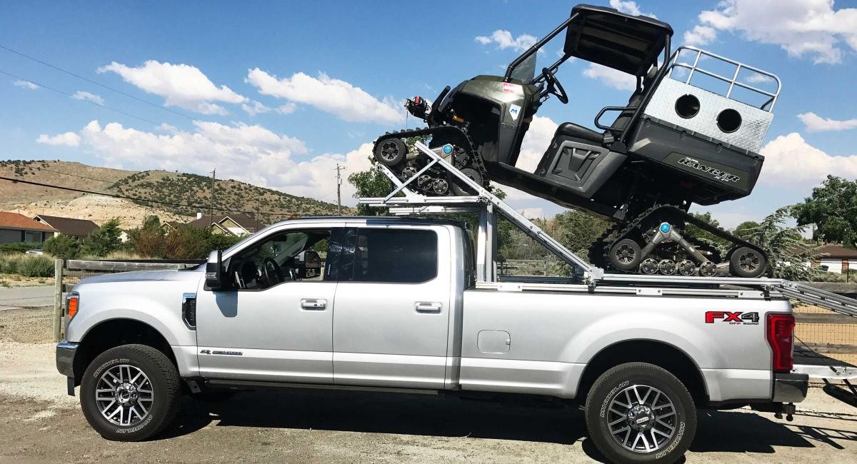 UTV loader system for truck