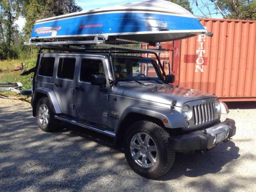 Rear Boat Loader installed on Jeep